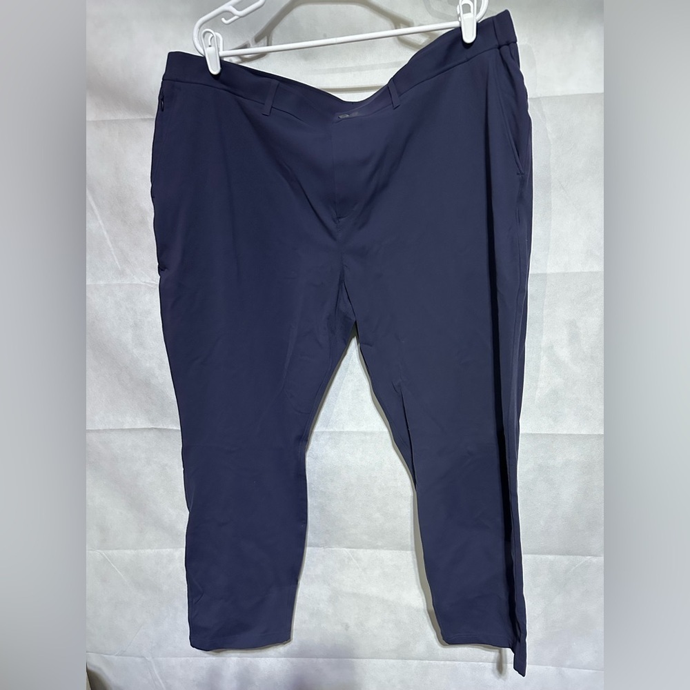 Public Rec Gamechanger Mens Size 44x30 Flat Front Navy Blue Pants Athleisure EUC